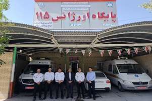 تجلیل از پرسنل اورژانس ۱۱۵ ارسنجان به مناسبت روز ملی اورژانس